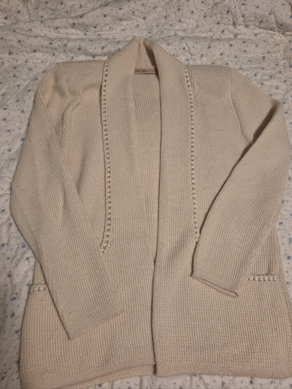 Cream Women's Knit Alpaca Blend Cardigan